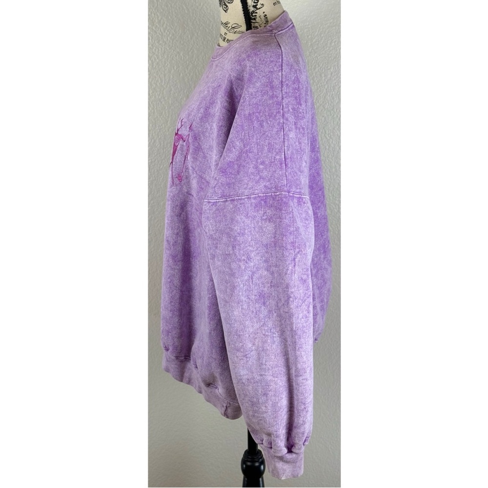 VTG 90s Purple Southwest Petroglyphs Cotton Sweatshirt Festival Unisex, size 2XL - Picture 3 of 11